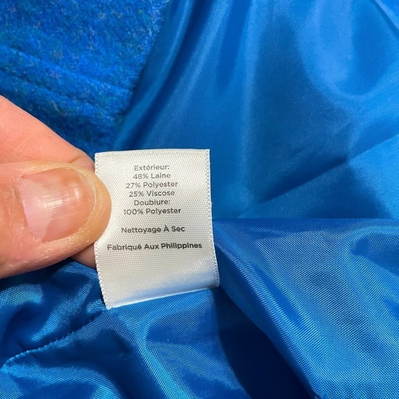 Talbots Royal Blue Straight Wool Blend Skirt size 12 - Picture 6 of 8